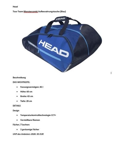 Tennistasche head tour - head, team
